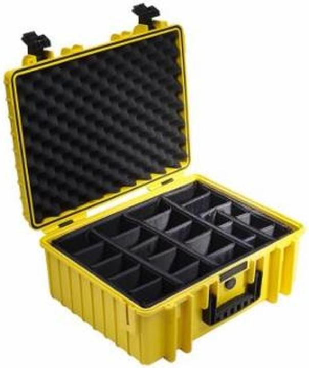 Actual product image B&W International Transport Case Outdoor Type 6000 Yellow (Photo case, 65 l)