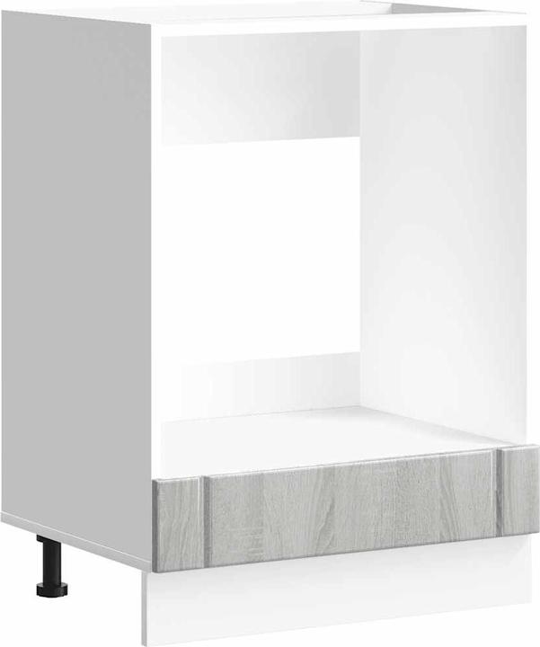 Immagine prodotto vidaXL Armadio forno da incasso Lucca Grey Armadio forno in legno Sonoma (60 x 46 x 81,5 cm)