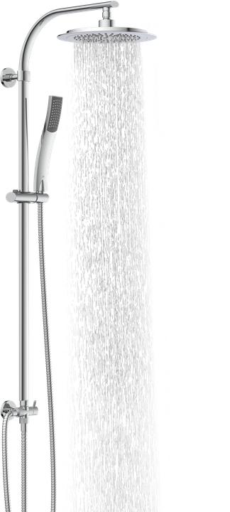 Actual product image Eisl Bathroom rain shower STILOVAL overhead shower set chrome shower system rain shower DXSTIOVCS-PR