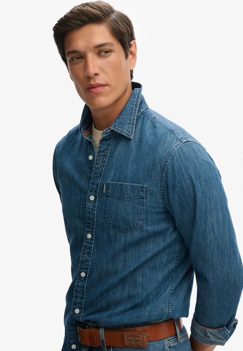 Immagine prodotto Superdry Langärmeliges Essential Jeanshemd (S)