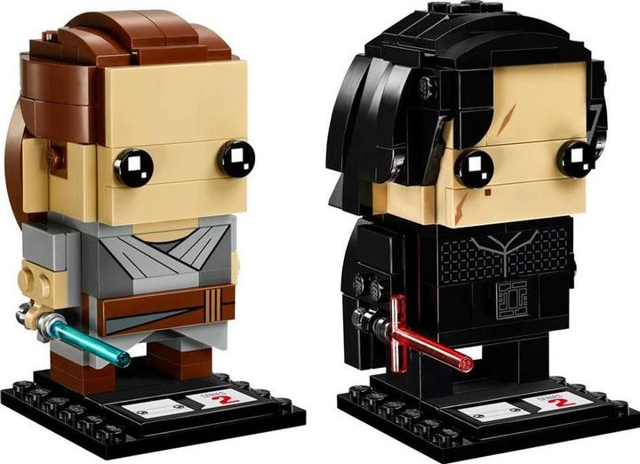 Actual product image LEGO Brickheadz Star Wars Rey and Kylo Ren (41489, LEGO Brickheadz)