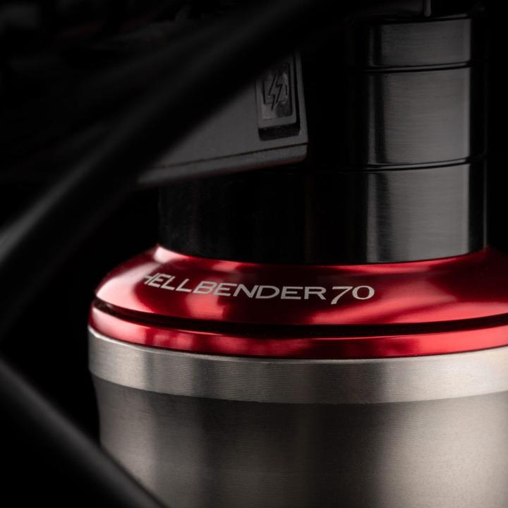 Actual product image Cane Creek Hellbender 70 Tapered headset, 1 1/8"-1.5", ZS44/28.6/H8 | EC44/40, short, silver