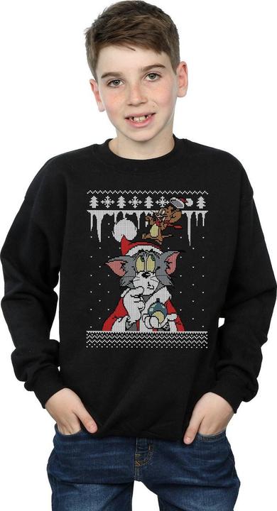 Produktbild Tom & Jerry Christmas Fair Isle Sweatshirt Jungen (152, 158)