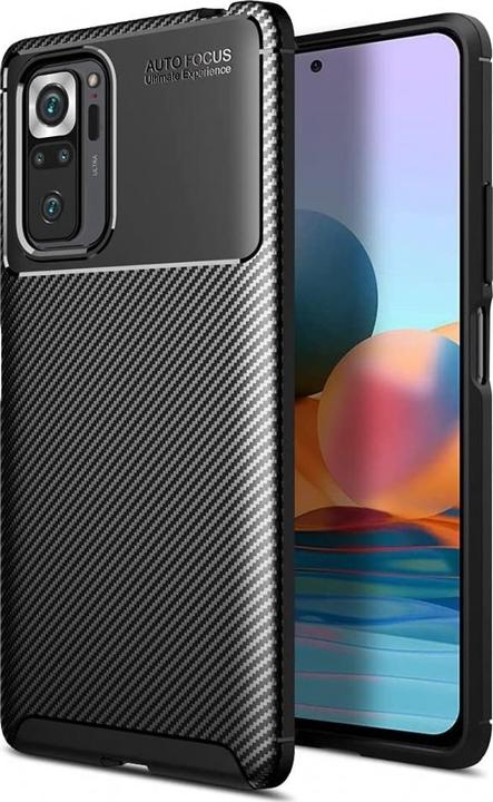 Produktbild Screenguard Xiaomi Redmi Note 10 4G Hülle Carbon Design TPU Case