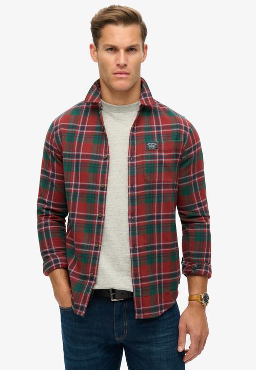 Immagine prodotto Superdry Camicia a quadri con maniche lunghe in cotone (XXL)