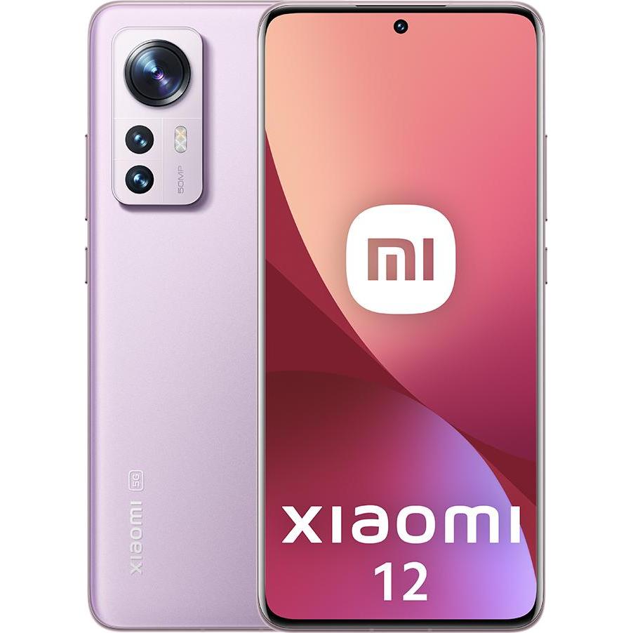 Xiaomi 12 5G (256 GB, Purple, 6.28", Dual SIM, 5G), Smartphone, Pink