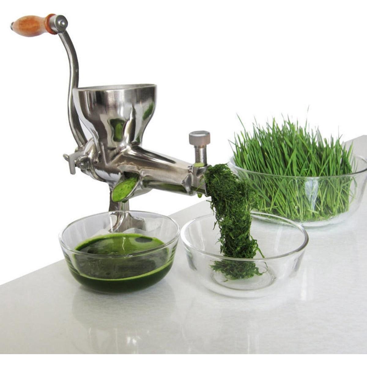 Merkloos Manuell Weizengrasspartner Slowjuicer (Wohnmobil), Centrifuga, Argento