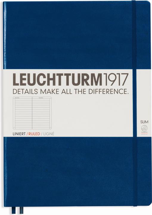 Actual product image Leuchtturm1917 Master Slim, Hardcover (A4, Lined, Hardcover)