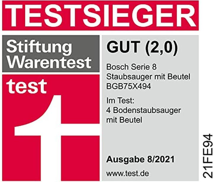 Actual product image Bosch Hausgeräte BGL8X329