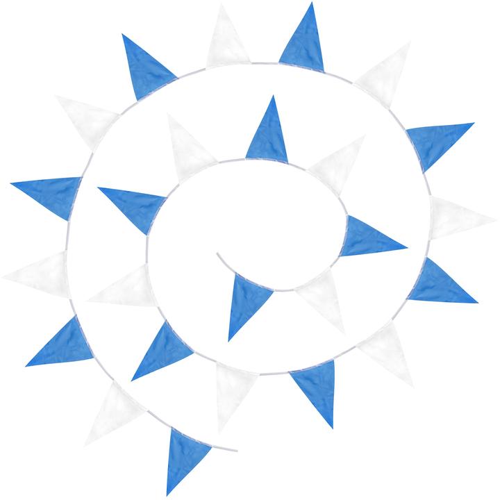 Image du produit tectake Guirlande bleue et blanche (25 pcs)