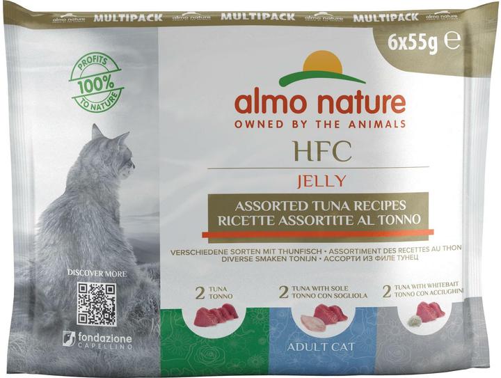 Almo Nature HFC Jelly Multipack avec Thon (Adulte, 6 pcs, 330 g)