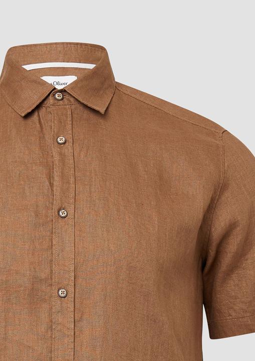 Immagine prodotto S.Oliver Hemd Regular Fit: Leichtes Kurzarmhemd aus 100% Leinen (XXL)