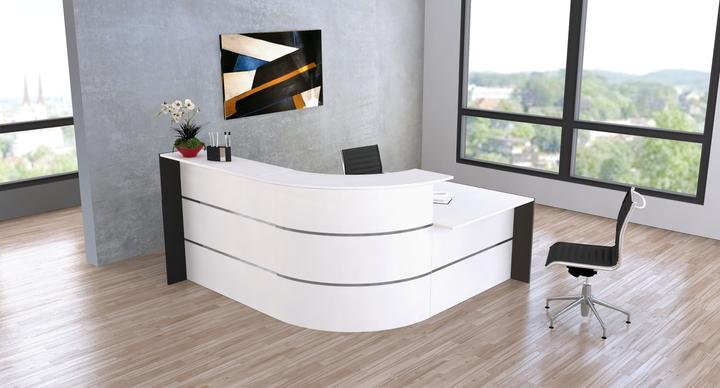 Actual product image Kerkmann BARI angle bracket w. Storage ws V2 3569 (235 x 200 x 112 cm)