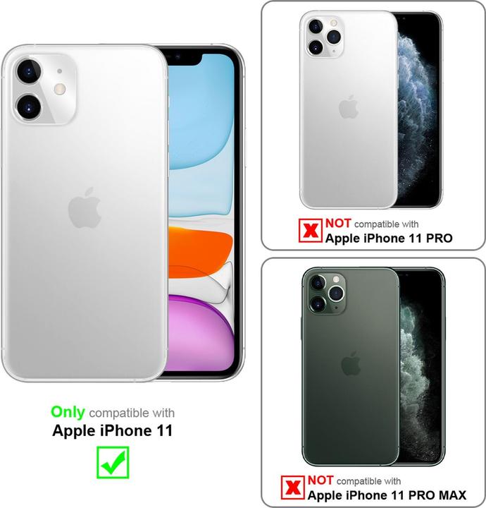 Produktbild Cadorabo Vollbild Displayschutzglas mit Einbauhilfe (3 Stück, Apple iPhone 11)