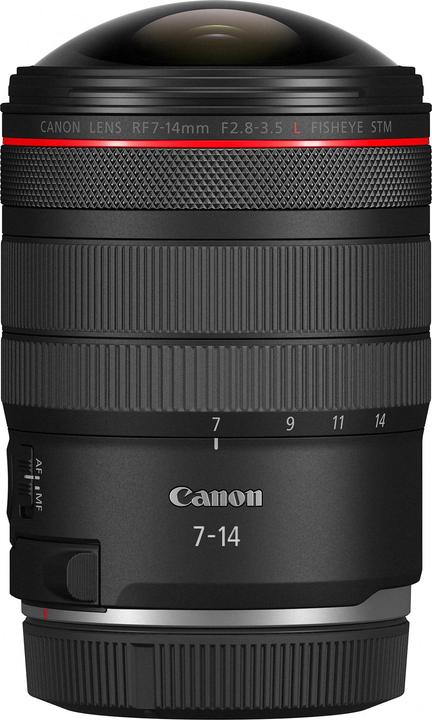 Canon RF 7-14mm F2.8-3.5L Fisheye STM (Canon RF, Volledig formaat)