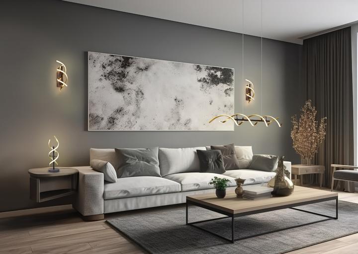 Image du produit Trio 241810208Lampe murale LED 'Sequence' laiton 22W (2800 lm)