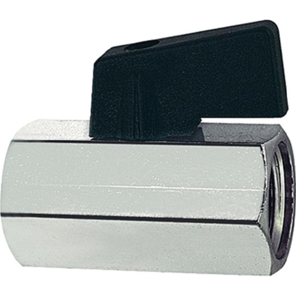 Riegler, Schlauchanschluss + Schlauchverbinder, Mini-Kugelhahn 13,16 mm G 1/4 ″ Innen-/Innengewinde