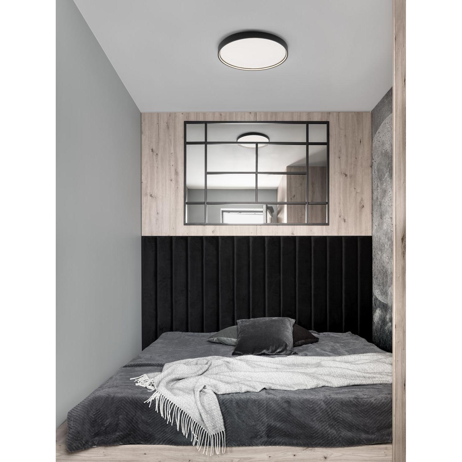 Thumbnail - Nova Luce, Wandleuchte + Deckenleuchte, OLAF LED Deckenleuchte Schwarz 60W Warmweiss 5x60cm dimmbar 9085234