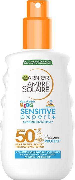 Garnier Ambre Solaire Sensitive Kids (Sonnenspray, SPF 50+, 150 ml, 186 g)
