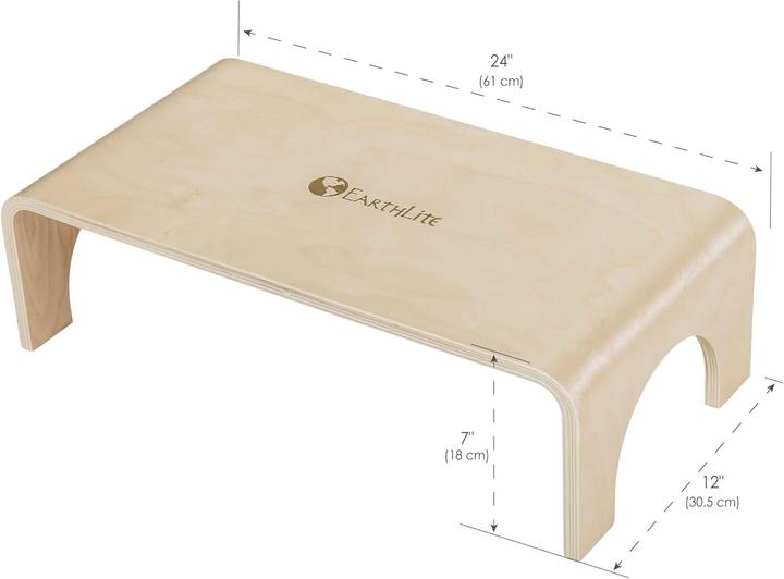 Actual product image Earthlite Wooden Stair Stool