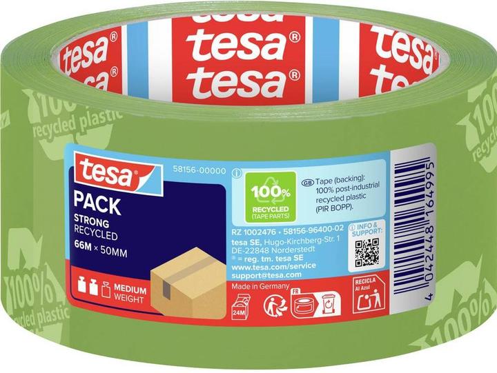 Actual product image tesa tesapack ECO & STRONG packaging tape - environmentally friendly packaging tape made from 100 % (50 mm)