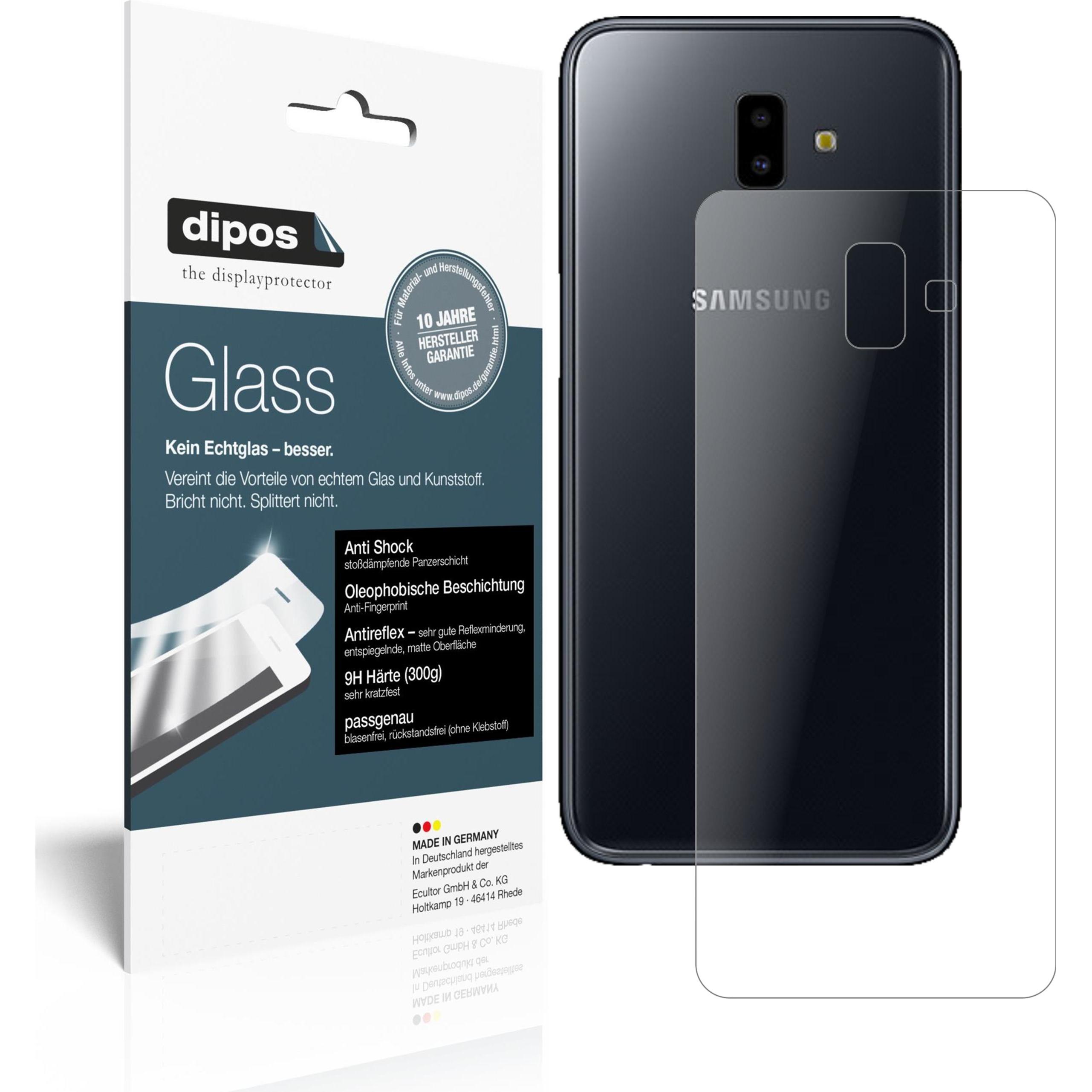 Dipos Displayschutz Anti-Shock (2 Stück, Samsung Galaxy J6+), Smartphone Schutzfolie, Transparent