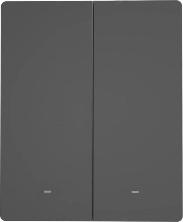 Actual product image Sonoff smart 2-channel Wi-Fi wall switch black (M5-2C-80)