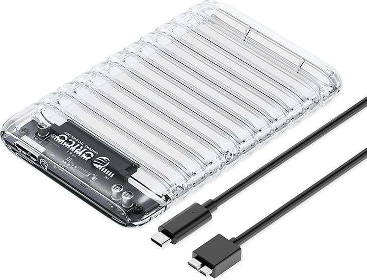 Orico 2139U3-V1 2,5" HDD/SSD USB Micro-B 5Gb/s Festplattenlaufwerk - Transparent (2.5")