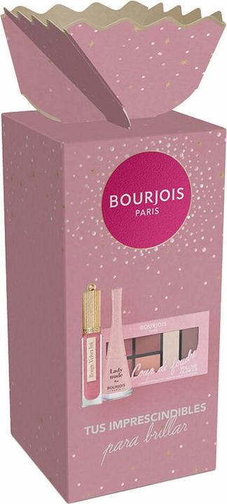 Bourjois Velvet Ink 03 1 Seconde Nail Polish and Coup De Foudre Eyeshadow Palette (Rosa)