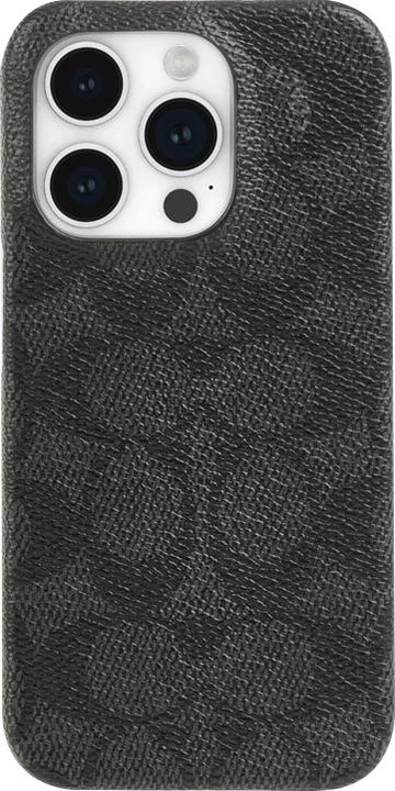 Produktbild Coach Slim Wrap Signature C Hülle – iPhone 15 Pro Hülle (Anthrazit) (Apple iPhone 15 Pro)