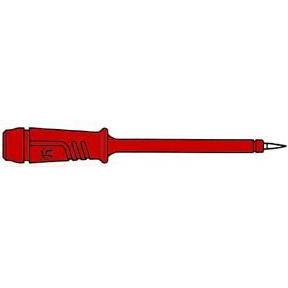 Thumbnail - Hirschmann Prüfspitze Mit Elastischer Isolierhülse 4 mm Und Edelstahlspitze - Rot (Prüf2), Elektronikkabel + Stecker, Ro...