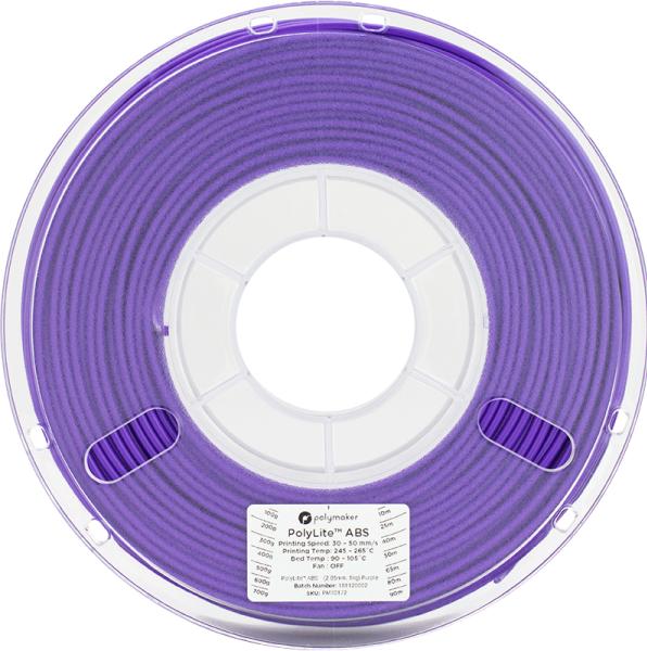 Actual product image Polymaker PolyLite ABS - Purple - 2.85mm (ABS, 2.85 mm, 1000 g)