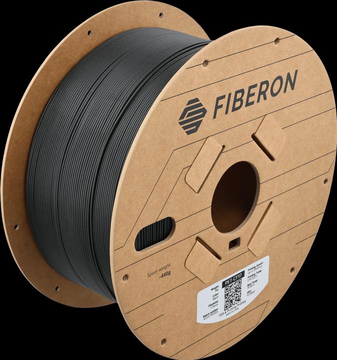 Image du produit Polymaker PET-CF17 1,75mm BLACK 3kg (PET, 1.75 mm, 3000 g, Noir)