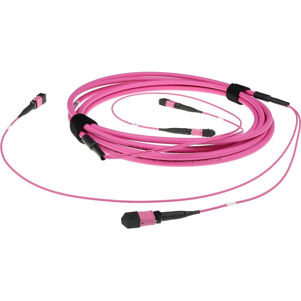 ACT 10 meter Multimode 50/125 OM4(OM3) polarity A fiber trunk cable with 2 MTP/MPO female connectors (CAT6, 10 m), Netzw...
