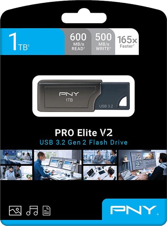 Actual product image PNY Pro Elite V2 (1000 GB, USB-A)