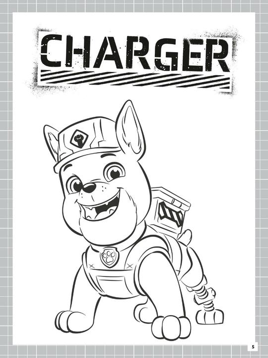 Actual product image Rubble & Crew: Building paws strong colouring book