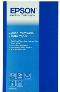 Actual product image Epson Traditional photo paper, A2, 330g/m², 25 sheets (330 g/m², A2, 25 pcs.)