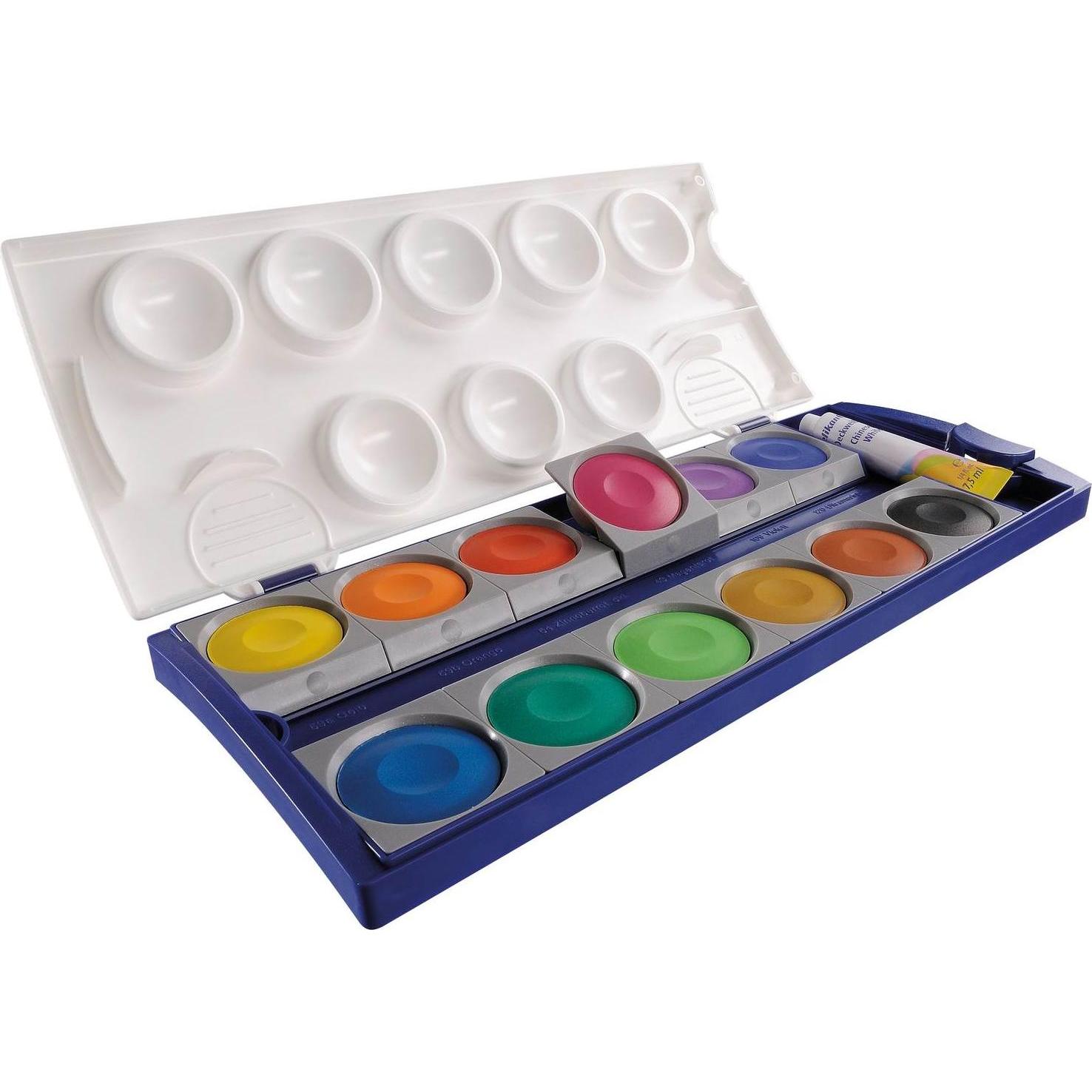 Pelikan, Künstlerfarbe + Bastelfarbe, Deckfarbkasten K12 (Multicolor, 49.50 ml)