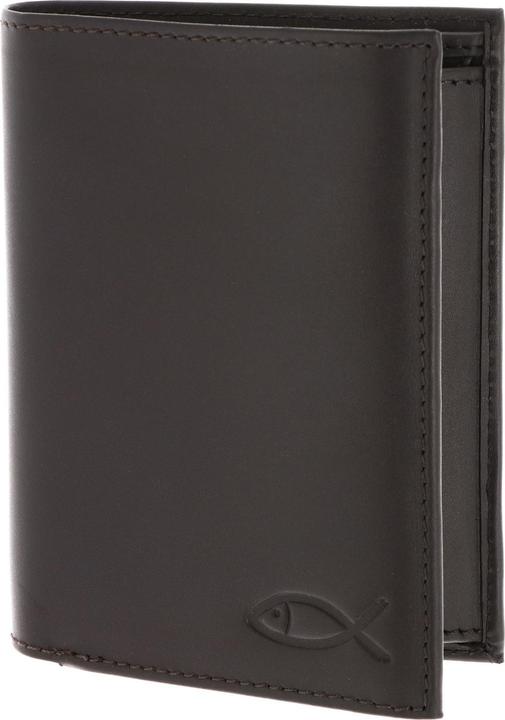 Freedom Fish Embossed Brown