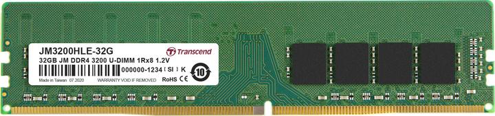 Produktbild Transcend 32GB JM DDR5 4800 U-DIMM 2RX8 (1 x 32GB, 4800 MHz, DIMM)