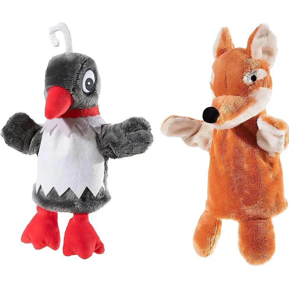 Heunec Handspielpuppen Frau Elster und Herr Fuchs