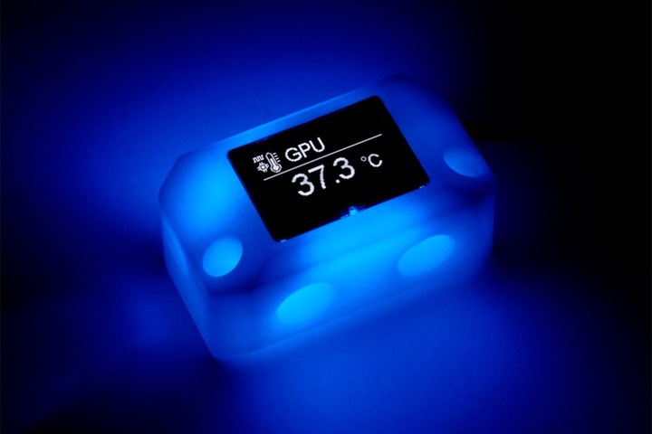 Actual product image Aqua Computer VISION Glow connection terminal for cryographics