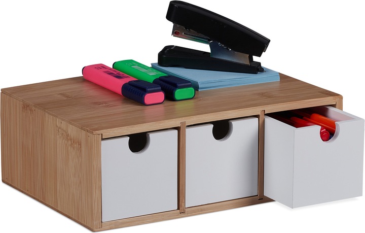Immagine prodotto Relaxdays Cassettiera in bambù