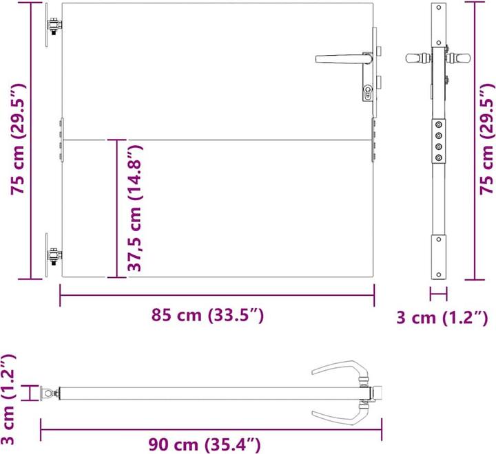 Produktbild vidaXL Gartentor