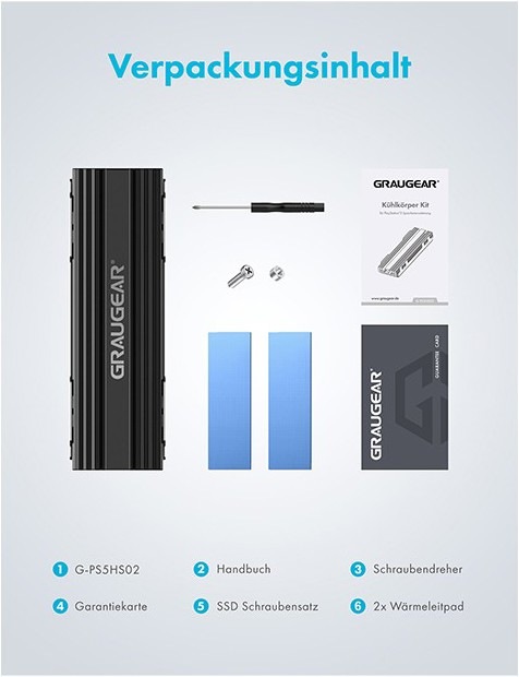 Actual product image Graugear G-PS5HS02