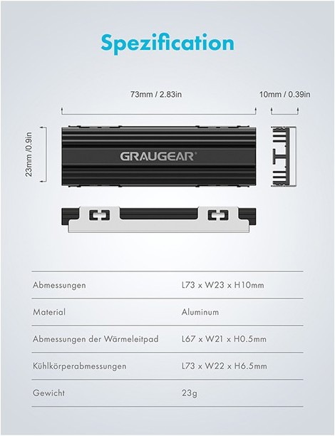 Actual product image Graugear G-PS5HS02