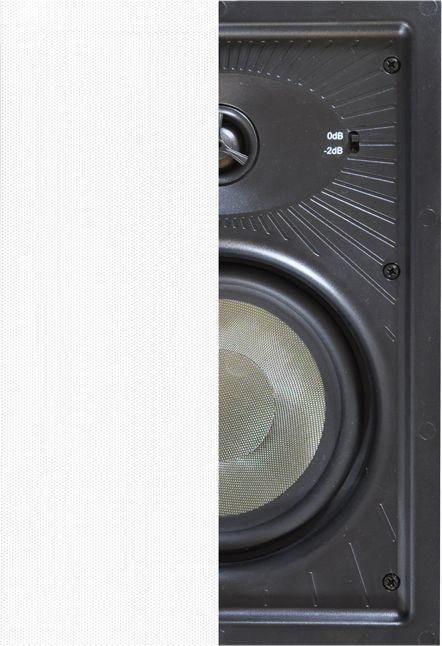 Produktbild Melody BLI6W (BLI6 W) Built-in rectangular wall / ceiling speaker - 2 pcs.