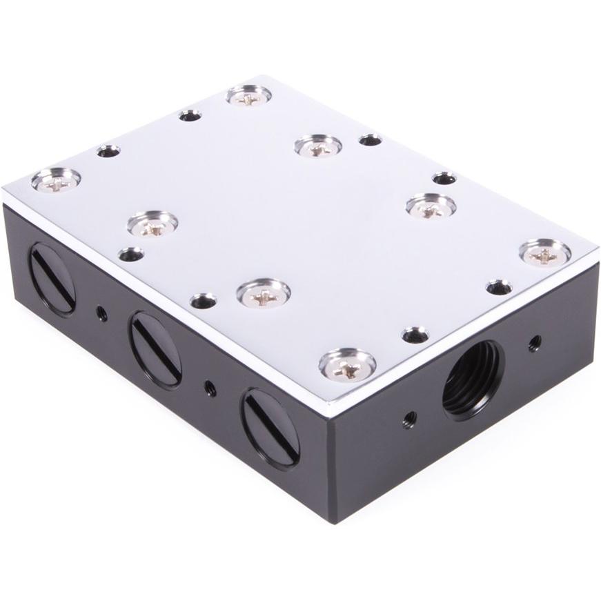 Thumbnail - Alphacool ES Distro Plate C3, Wasserkühlung Anschluss, Schwarz