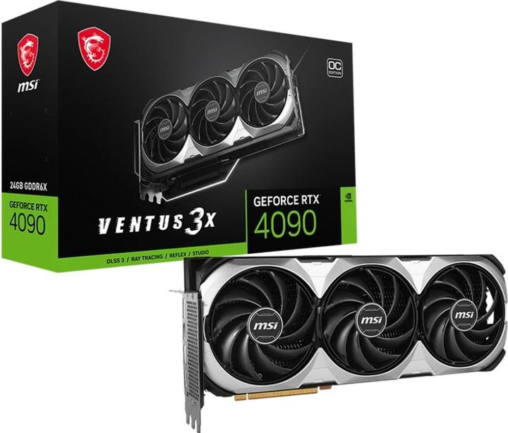 Actual product image MSI RTX4090 Ventus 3X E OC 24GB GDDR6X HDMI 3XDP (24 GB)