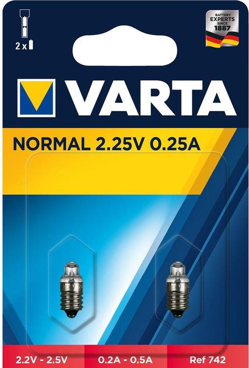 Produktbild Varta Glühbirnchen 742 (E10, 6.49 lm, 2 x)